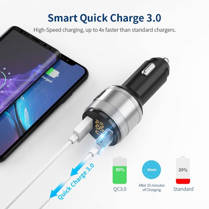 Bluetooth%20FM%20Transmitter,%20Wireless%20Radio%20Adapter%20for%20Car%20with%20QC%203.0%20Fast%20Charging%20Port%20Hands%20Free%20Calling%20Car%20Charger%20and%20Music%20Player%20Kit%20Dual%20USB%20Ports%20Support%20USB%20Flash%20Drive,%20Silver%20-%20Image%203