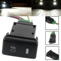 4-Pole 12V Push Button Switch with LED Lights for Fog Lights(33x22mm). 