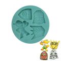 Fuleco, Arsenal Logo & Transformers Mask Silicone Fondant Mold 4 Cavity. 
