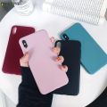 Huawei Honor 8 8C 8X Max Phone Case Candy Color Colorful Plain Matte Fresh Simple Cute Soft Silicone TPU Case Cover. 