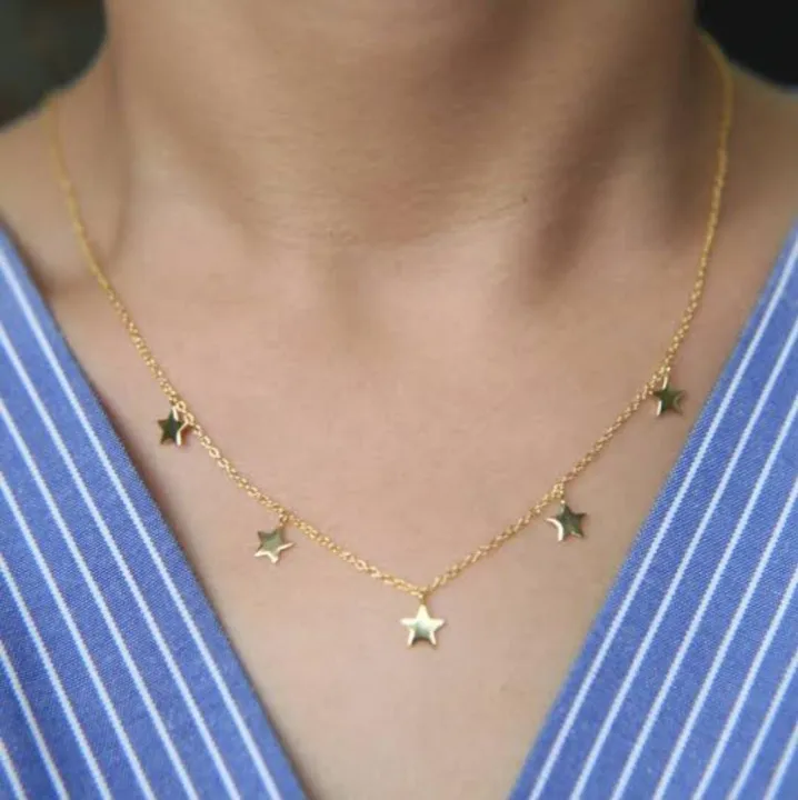 New%20Simple%20%20Star%20Necklace%20Pendant%20Choker%20.W0men%20And%20Girls%20-%20Image%204