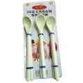 Best Quality Thick Unbreakable Plastic Ice-Cream Spoon Set of 6 For Ice cream/ Dessert/Sweet Eating. 