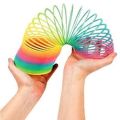 Spring Gag Toy, Rainbow Spring Game, Baby and Kids Rainbow Color Toy Magic Spring Pack Rainbow Spring Gag Toy Multicolor. 