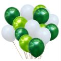 Instaorder - 60 Pack Balloons Latex | 30 Green & 30 White | 14 Inch, Pakistan Day Theme, Independence Day Theme, Defence Day Theme, Birthday Party Decoration, Weddings, Baby Shower, Bridal Shower. 