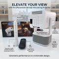 Magcubic C360 Pro Smart Projector | Touch & Pen Compatible | 4k Supported  | 350 ANSI Home Theater | Dual 5G WiFi Bluetooth Portable Projector With Auto Focus & Keystone | Voice Control Remote. 