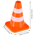 Mini Traffic Cones 10Pcs Miniature Road Cones Construction Cones Kit Traffic Signs Toys. 