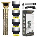 Professional Vintage T9 Hair Trimmer for Men – Rechargeable, Adjustable Blade Clipper & Shaver, Precise Close Cut Trimming Machine – Cordless & Retro Oil Head Design. 