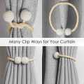 2 PCS Magnetic Curtain Tiebacks European Style Drapery Holders. 
