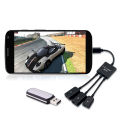 3 In1 Micro USB OTG Adapter Cable Micro USB Male To USB Female Adapter USB Hub For Smartphone Computer Tablet 3 Port Creek. 