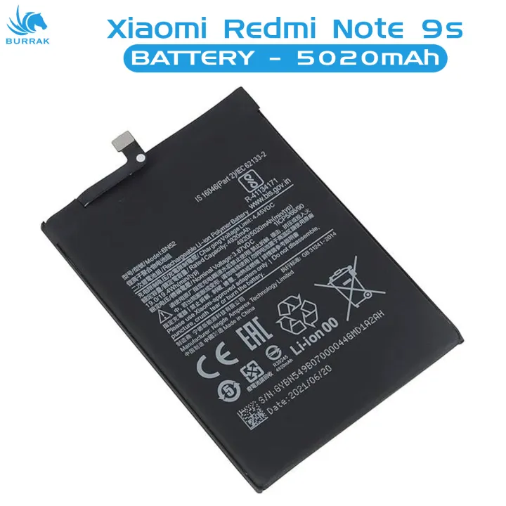 Xiaomi%20Redmi%20Note%209s%20Battery%20BN52%20Replacement%20Premium%20Quality%205020mah%20Battery%20For%20Redmi%20Note%209s%20-%20Image%202