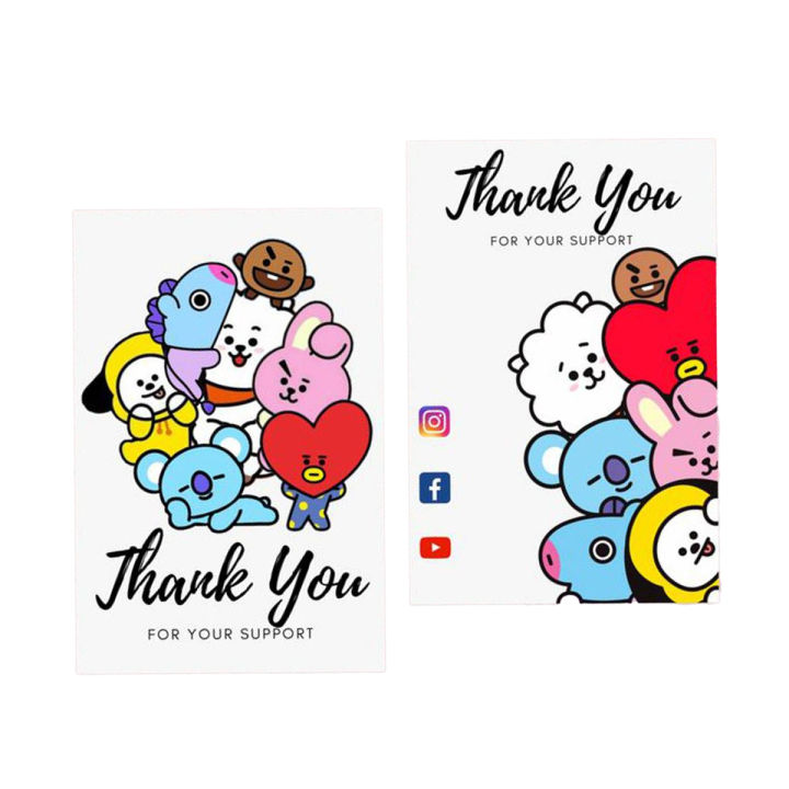 Pack of 100 thank u business / Thank you / the best part of your business  / high quality / HD result / customize you design /