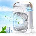 Portable Air Conditioner Fan | Usb Electric Fan With Led Night Light | Fine Mist Water | And Humidifier Function | Led Night Light Water Mist | BGstores. 