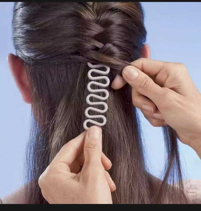 hair loop styling tool with hair com tail pack ofset 6 pcs 4 pcs hair diy kit braid tools2 pcs(6item in the set) braid tool for new hair styling hair fashion accessory for girls and womens