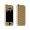 Iphone 4 Gold Carbon Fiber Texture Mobile Skin. 