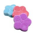 Purple-Makeup Brush Cleaning Pad Wet and Dry Use Brush Washing Mat Silicone Mat for Brush Cleaning Remove Cosmetics Makeup Pigment. 