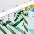 12Pcs/Box Shower Curtain Hook Transparent Plastic C Shape Bath Drape Shower Ring Loop Clip Bendable Bathroom Curtain Hooks. 