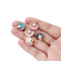 St.kunkka 10pcs/bag Alloy Dripping Pearl Shell Charm Pendant For DIY Bracelets Necklaces Jewelry Accessories Making. 