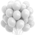 White Balloons - White Color Latex Balloon (10, 25, 50, 100) Pieces. 