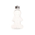 1Pc 200ML Christmas Bottles Xmas Gingerbread Man Bottles Candy Jars Juice Drink Bottle Party Candy Can Gift Wrapping Bottle. 
