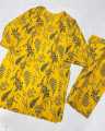2 pc printed lilen petal design stitched suits for girls. 