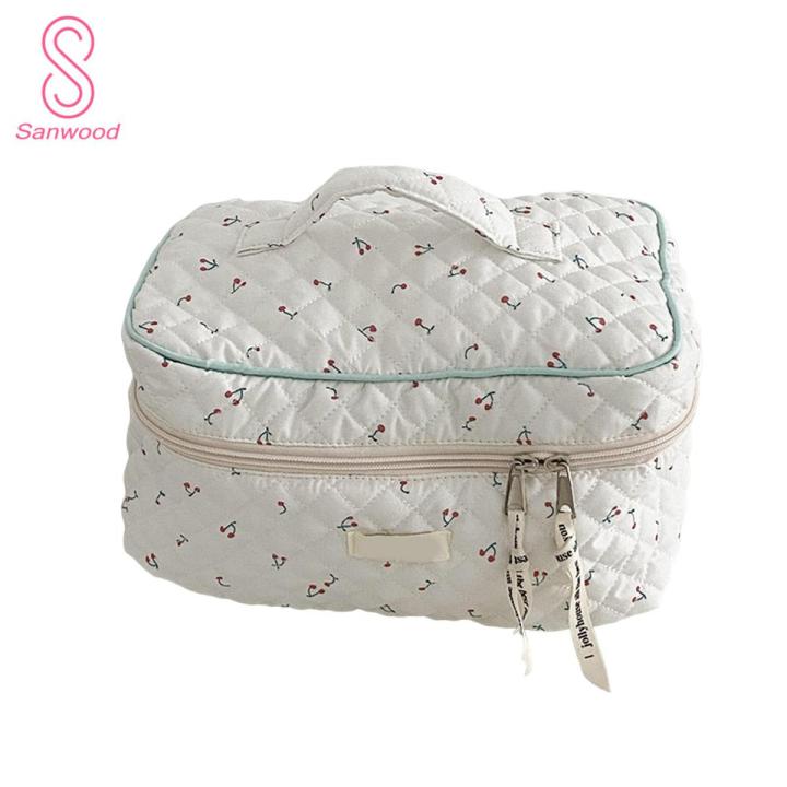 Travel Makeup Bag High Capacity Bunny Print Cosmetic Storage Bag