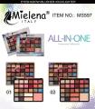 Mielena All-in-One 25 Color Eyeshadow Highliter Blushon Palette. 