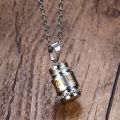 Vnox Cool Rotatable Mantra Necklaces & Pendants Stainless Steel Prayer Necklace Men Jewelry Free Chain 20". 