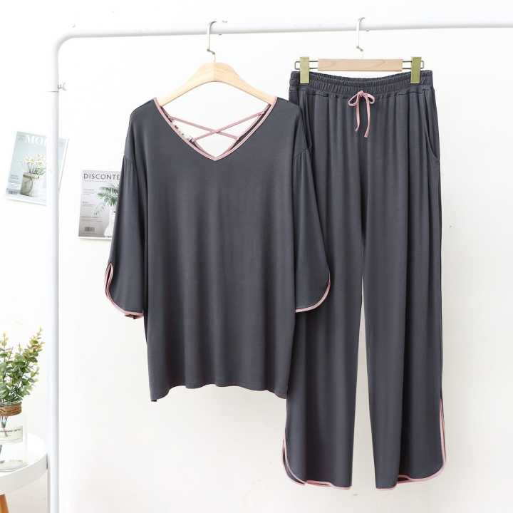 Sleep In Style: Comfy Cotton Jersey Nightwear Suit For Women And Girls
