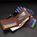 New Men's Wallet Short Multi-function Fashion Casual Draw Card Wallet Card Holders for Men Cardholder Bags with. 