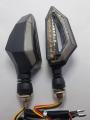Lava Eagle  Style DRL indicators-Turn Signal For Bikes/Motorcycle-White-Orange. 