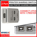 SpeedX Usb Printer Auto Data Switch 2 Port (For Printer Sharing). 