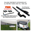 Foot Hold New Passenger Peg Extensions Extended Foot Pegs Fit For YADEA E8S Pro - E-Bikes Electric Scooter Motorcycle Accessories Secure (Color : Black). 