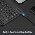 FINTIE Wireless Keyboard Compatible with iOS & Android System, 10 inch USB Rechargeable Bluetooth Keyboard Compatible with iPad/Samsung/Lenovo/Huawei, QWERTY UK Layout. 