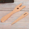 Fork Type Wooden Knitting Tools DIY Weaving for Bracelet Necklace Braided. 