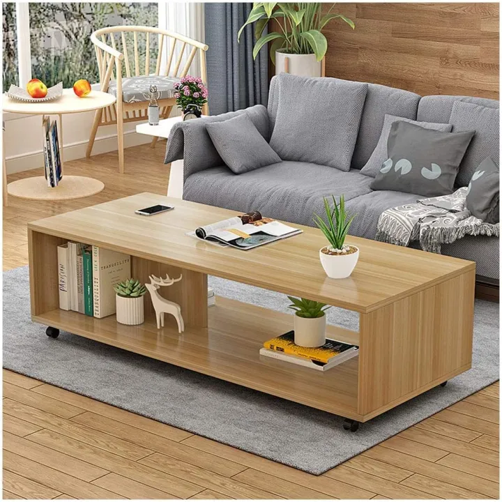 Engineered%20Wooden%20Center%20Table%20with%20Wheels%20Open%20Storage%20Organizer%20(CT-003/White)%20DIY%20(Do%20It%20Yourself)%20(90%20x%2040%20x%2030%20Cm)%20-%20Image%202