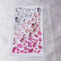 1set1-5 Pcs Multiple colors Gem Stickers Scar Makeup Ice cubes Halloween DIY Eyes Face Jewels Stickers Cool Cosplay Tattoos. 