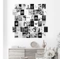 50 PCS Aesthetic Black Theme Photo Cards 4x6 Inch Glossy Prints for Wall Decor. 