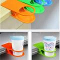 1 PC New Creative Plastic Home Office Desk Table Drink Coffee Bottle Cup Holder Bracket Stand Clip (1pcs,Random Color). 