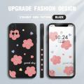 FINDWORLD for Huawei Nova 5/Nova 5 Pro Mobile Cover Simple Cartoon Flower Side Design Edge Pattern Silicone Full Camera Protect Case. 