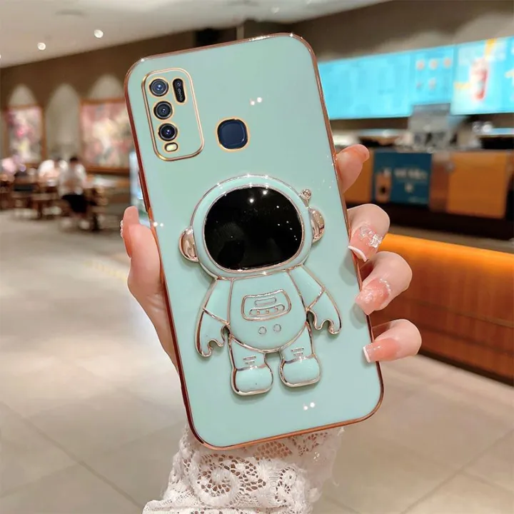For%20Tecno%20Spark%205%20Back%20Cover%20with%20Cartoon%20Astronaut%20Folding%20Stand%20Luxury%206D%20Plating%20Frame%20Shiny%20Cases%20Soft%20Silicone%20Square%20Protective%20Mobile%20Phone%20Case%20-%20Image%204
