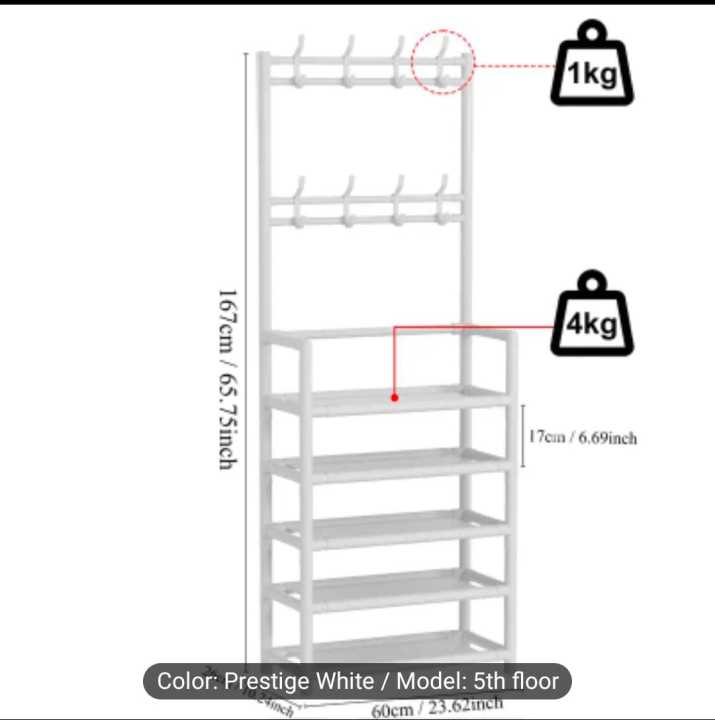Multi-Function%205%20Layers%20Shoe%20&%20Coat%20Rack%20with%20Hanger,%20Living%20Room%20Clothes%20Metal%20Storage%20Rack,%20Easy-to-Assemble%20Simple%20Storage%20Rack,%20Other%20Miscellaneous%20Items%20Storage%20Shelf,%20Suitable%20for%20Entrance,%20Bedroom,%20Living%20room%20and%20Bathroom%20-%20Image%204