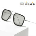 Iron Man Tony Stark Photochromic Sunglasses Men Women Luxury Pilot Polarized Sun Glasses Fashion Summer Holiday Square Shades. 