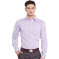 Light Purple Cotton Dress Shirt For Men. 