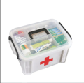 First Aid Kit Box Lockable Medicine Storage Box Family Emergency Kit Cabinet Organizer with Detachable Tray & Handle Portable for Home Camping Travel Hiking. 
