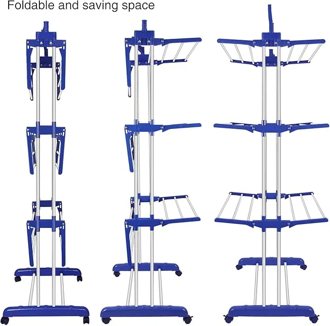 CT/4%20Tier%20Cloth%20Drying%20Hanger/Clothes%20Drying%20Rack,%20Stainless%20Steel%20Oversized%204-Tier%20Collapsible%20Rolling%20Drying%20Rack%20Clothing%20Folding%20Laundry%20Drying%20Rack%20Stand%20Indoor/Outdoor%20with%20Side%20Wings%20and%20Casters%20-%20Image%203