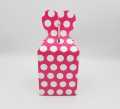 DARK PINK POLKA DOT GOODY BOX - DARK PINK POLKA DOT THEME GOODY BOX - PACK OF 10 GOODY BOX. 