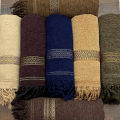 Cream Color Pure Velvet Shawl For Men Traditional Dussa Shawl For Winter Collection. 