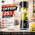Ultra Fast Juicer – Juicer Blender Machine – Mini Juicer Machine – Juicer Machine Mini – High Power Portable USB Rechargeable Blender For Smoothies, Shakes & Fresh Juices – Ideal For Home, Travel, Gym & Office Use. 