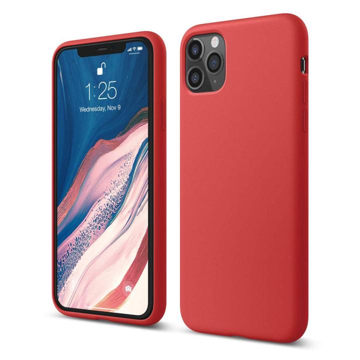 Apple iphone 11 pro max silicone case - Red