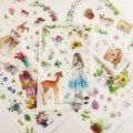 6 Sheets Classical Princess Fairy Tale Adhesive Stickers Decorative Album Diary Stick Label Paper Kids Gift. 